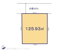 【千葉県/柏市篠籠田】柏市篠籠田 土地 区画図