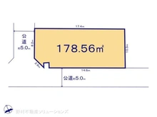 【千葉県/柏市篠籠田】柏市篠籠田 土地 区画図
