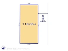 【千葉県/松戸市西馬橋】松戸市西馬橋1丁目 土地 区画図