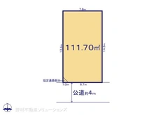 【千葉県/松戸市松飛台】松戸市松飛台 土地 区画図
