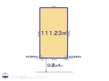 【千葉県/松戸市松飛台】松戸市松飛台 土地 区画図