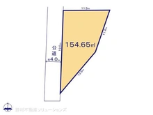 【千葉県/柏市高柳】柏市高柳 土地 区画図