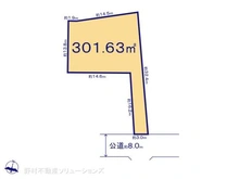 【千葉県/松戸市小金原】松戸市小金原7丁目 土地 区画図