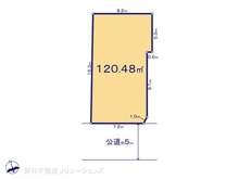 【千葉県/松戸市中根】松戸市中根 土地 区画図