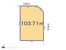 【千葉県/松戸市中金杉】松戸市中金杉4丁目 土地 区画図