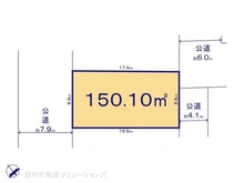 【千葉県/柏市高南台】柏市高南台1丁目 土地 区画図