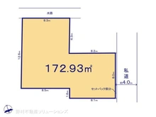 【千葉県/松戸市西馬橋】松戸市西馬橋3丁目 土地 区画図