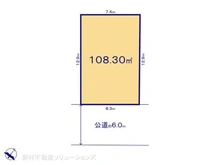 【千葉県/松戸市大金平】松戸市大金平4丁目 土地 区画図