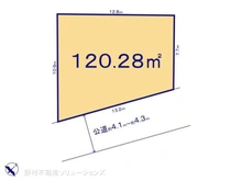 【千葉県/柏市高柳】柏市高柳 土地 区画図