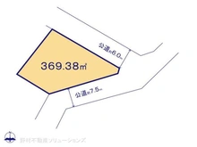 【千葉県/柏市東中新宿】柏市東中新宿3丁目 土地 区画図