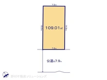 【千葉県/柏市西原】柏市西原2丁目 土地 区画図