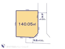 【千葉県/柏市永楽台】柏市永楽台2丁目 土地 区画図