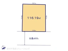 【千葉県/松戸市二ツ木】松戸市二ツ木 土地 区画図