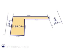 【千葉県/松戸市古ケ崎】松戸市古ケ崎 土地 区画図