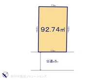 【千葉県/松戸市古ケ崎】松戸市古ケ崎 土地 区画図