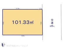 【千葉県/松戸市西馬橋相川町】松戸市西馬橋相川町 土地 区画図