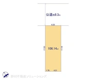 【千葉県/柏市西原】柏市西原1丁目 土地 区画図