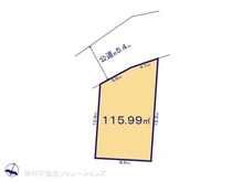 【千葉県/柏市増尾】柏市増尾8丁目 土地 区画図