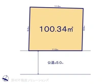 【千葉県/柏市南逆井】柏市南逆井2丁目 土地 区画図