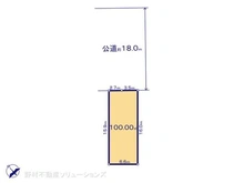 【千葉県/松戸市新松戸北】松戸市新松戸北2丁目 土地 区画図