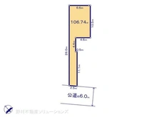 【千葉県/松戸市新松戸北】松戸市新松戸北2丁目 土地 区画図