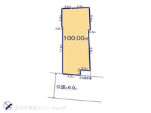 【千葉県/松戸市新松戸北】松戸市新松戸北2丁目 土地 区画図