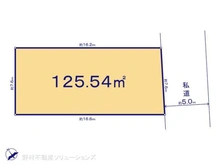 【千葉県/柏市中原】柏市中原2丁目 土地 区画図