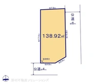 【千葉県/松戸市五香】松戸市五香6丁目 土地 区画図