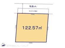 【千葉県/柏市東】柏市東3丁目 土地 区画図