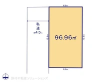 【千葉県/流山市大字西平井】流山市大字西平井 土地 区画図