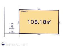 【千葉県/流山市大字中野久木】流山市大字中野久木 土地 区画図