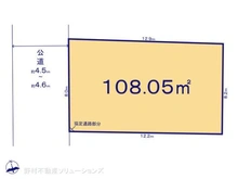 【千葉県/流山市大字中野久木】流山市大字中野久木 土地 区画図