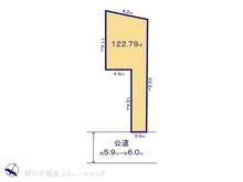 【千葉県/松戸市上本郷】松戸市上本郷 土地 区画図