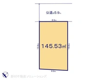 【千葉県/柏市しいの木台】柏市しいの木台2丁目 土地 区画図