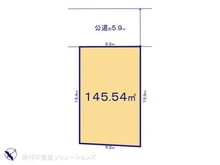 【千葉県/柏市しいの木台】柏市しいの木台2丁目 土地 区画図