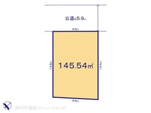 【千葉県/柏市しいの木台】柏市しいの木台2丁目 土地 区画図