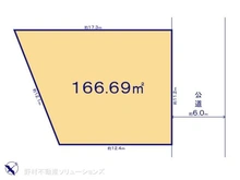 【千葉県/松戸市小根本】松戸市小根本 土地 区画図