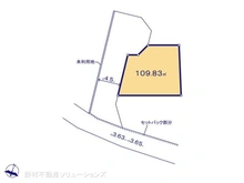 【千葉県/松戸市河原塚】松戸市河原塚 土地 区画図