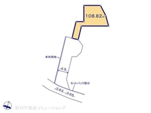 【千葉県/松戸市河原塚】松戸市河原塚 土地 区画図