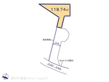 【千葉県/松戸市河原塚】松戸市河原塚 土地 区画図