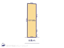 【千葉県/松戸市三矢小台】松戸市三矢小台2丁目 土地 区画図
