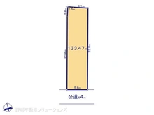 【千葉県/松戸市三矢小台】松戸市三矢小台2丁目 土地 区画図