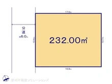 【千葉県/松戸市常盤平双葉町】松戸市常盤平双葉町 土地 区画図