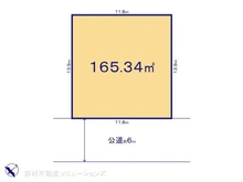 【千葉県/流山市宮園】流山市宮園2丁目 土地 区画図