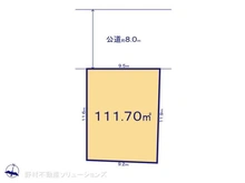【千葉県/松戸市小金】松戸市小金 土地 区画図