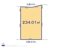 【千葉県/松戸市河原塚】松戸市河原塚 土地 区画図