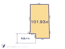 【千葉県/松戸市河原塚】松戸市河原塚 土地 区画図