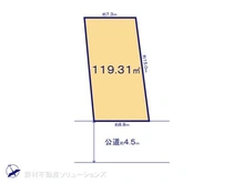 【千葉県/柏市弥生町】柏市弥生町 土地 区画図