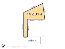 【千葉県/柏市弥生町】柏市弥生町 土地 区画図