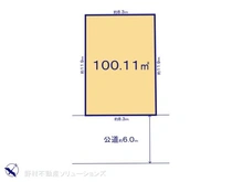 【千葉県/松戸市横須賀】松戸市横須賀1丁目 土地 区画図
